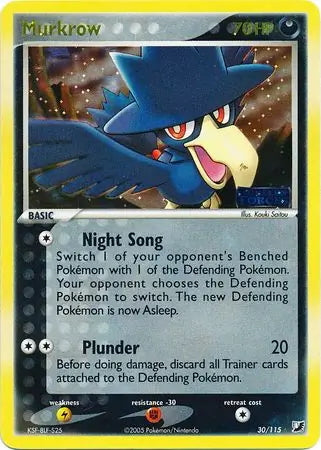 EX Unseen Forces Murkrow #30/115 reverse holo